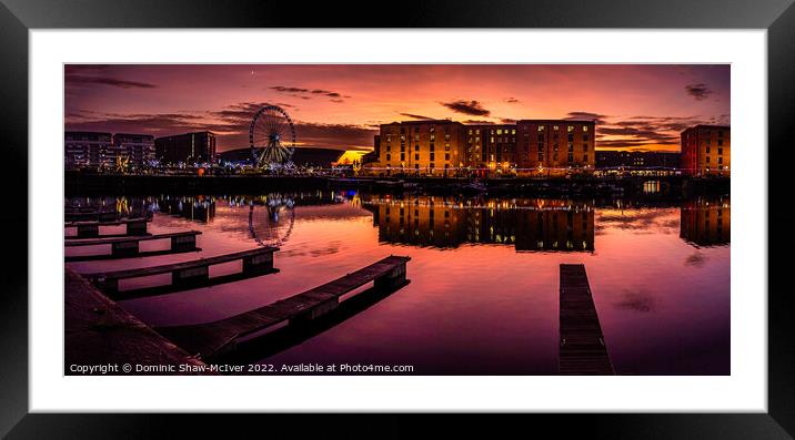 Salthouse Dock Reflections Framed Mounted Print by Dominic Shaw-McIver