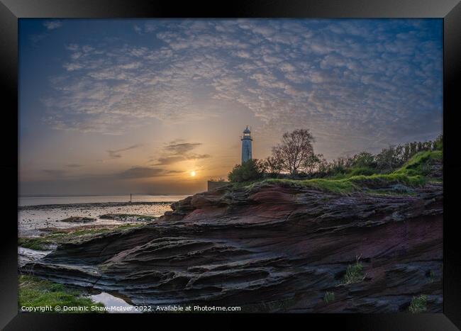 Sunset at Hale Head Lighthouse Framed Print by Dominic Shaw-McIver