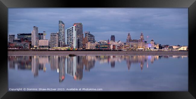 Liverpool in a pool Framed Print by Dominic Shaw-McIver