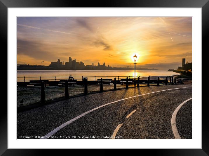 Golden Sunrise Glow Framed Mounted Print by Dominic Shaw-McIver