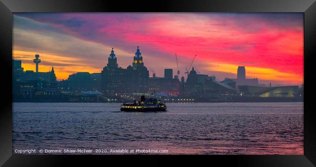 Ferry 'cross the Mersey Framed Print by Dominic Shaw-McIver