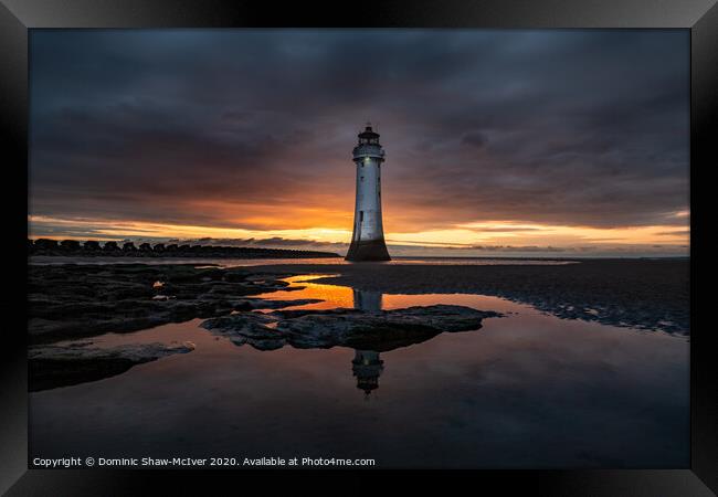 New Brighton Lighthouse Framed Print by Dominic Shaw-McIver