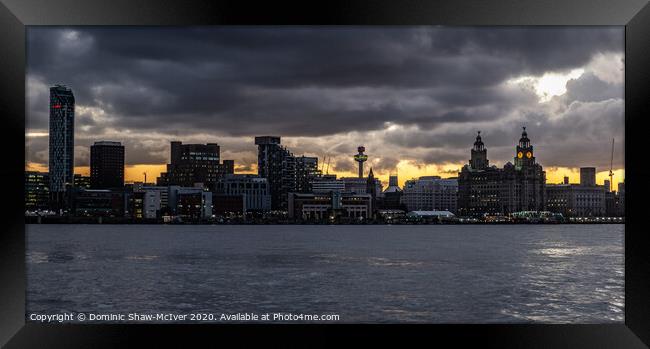 Liverpool Cityscape Framed Print by Dominic Shaw-McIver