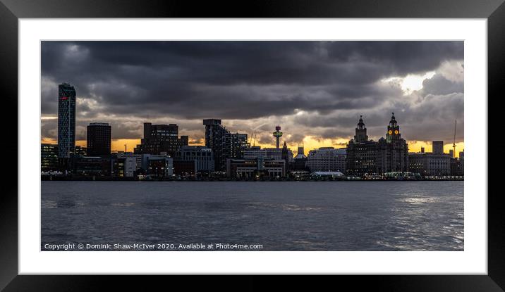 Majestic dawn over Liverpool Framed Mounted Print by Dominic Shaw-McIver