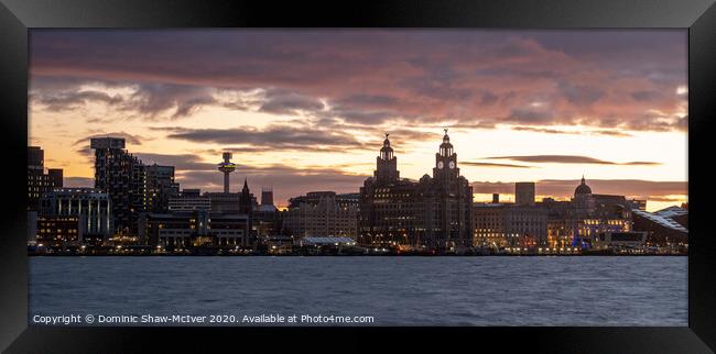 Liverpool Waterfront Sunrise Framed Print by Dominic Shaw-McIver