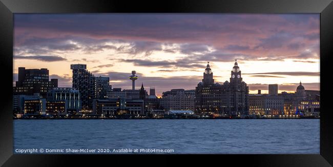 Liverpool Sunrise Cityscape Framed Print by Dominic Shaw-McIver