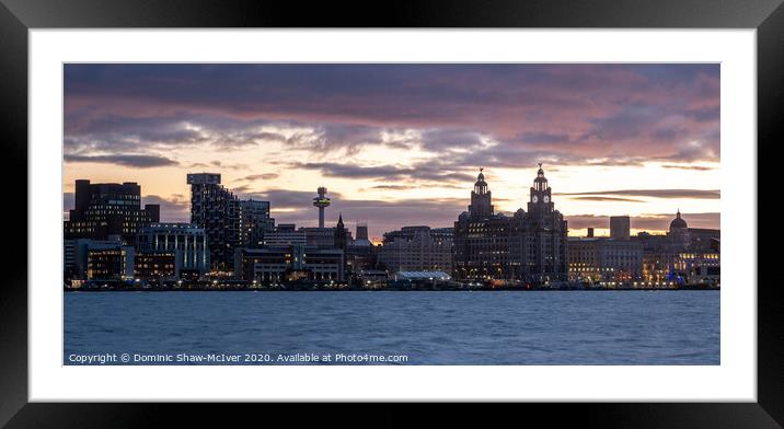 Liverpool Sunrise Cityscape Framed Mounted Print by Dominic Shaw-McIver