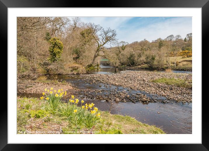 Balder Tees Confluence at Cotherstone, Teesdale (1) Framed Mounted Print by Richard Laidler