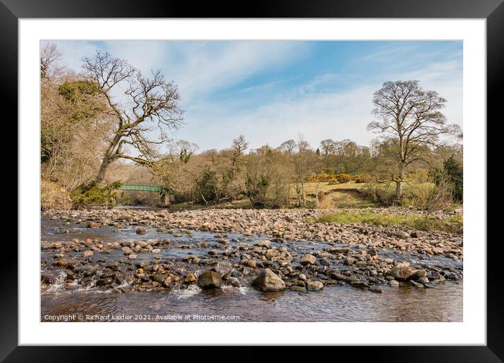 Balder Tees Confulence at Cotherstone, Teesdale (2) Framed Mounted Print by Richard Laidler