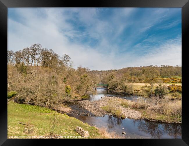 Balder Tees Confluence at Cotherstone Panorama Framed Print by Richard Laidler