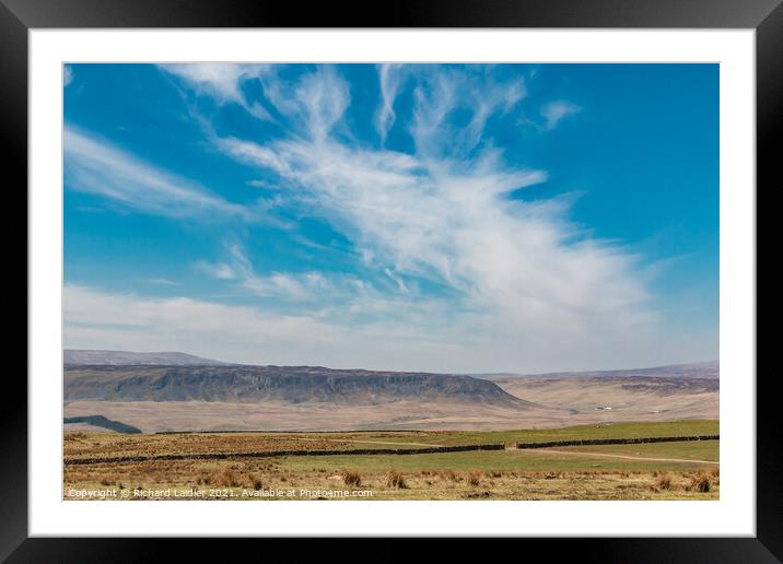 A Hazy Cronkley Scar from High Hurth Edge  Framed Mounted Print by Richard Laidler
