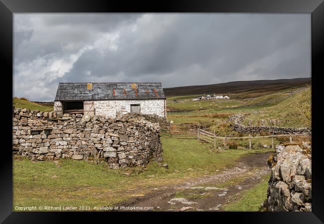 High Beck Head Farm, Ettersgill, Teesdale Framed Print by Richard Laidler