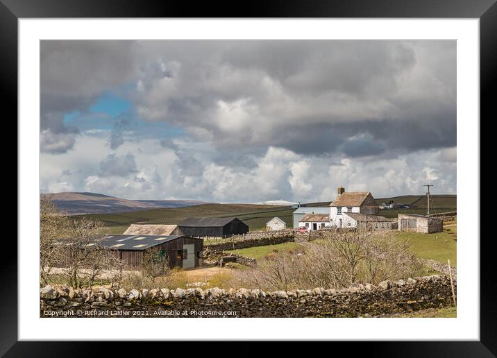 Scar End Farm, Teesdale  Framed Mounted Print by Richard Laidler