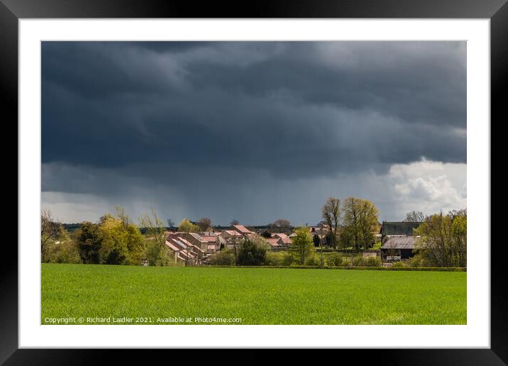 Cloudburst at Hutton Magna, Teesdale Framed Mounted Print by Richard Laidler