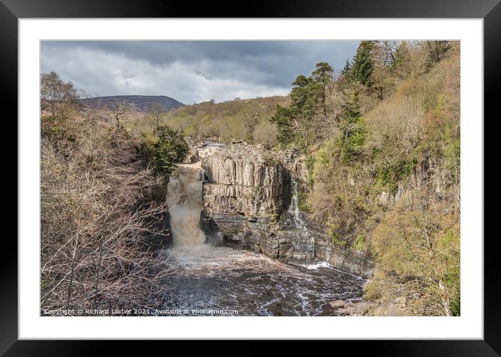 High Force Waterfall, Teesdale Framed Mounted Print by Richard Laidler