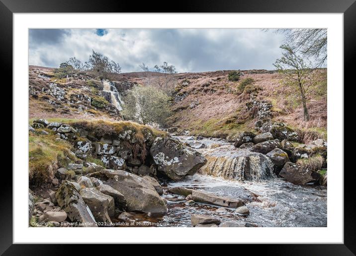 Blea Beck Force, Teesdale (1) Framed Mounted Print by Richard Laidler