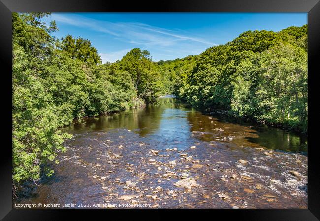Summer on the River Tees at Cotherstone Framed Print by Richard Laidler