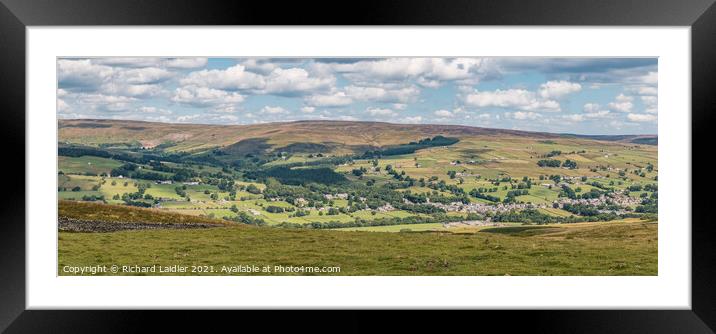 Middleton in Teesdale Panorama Framed Mounted Print by Richard Laidler