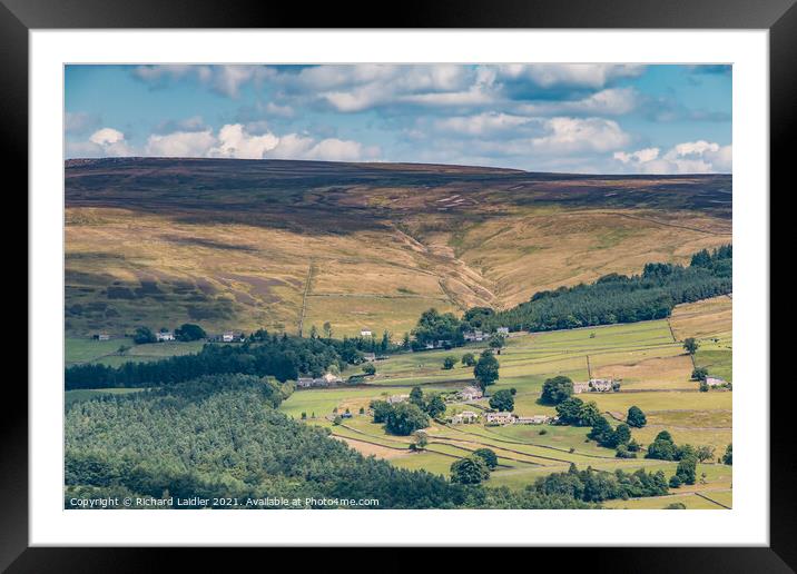 Snaisgill, Teesdale from the Pennine Way Framed Mounted Print by Richard Laidler