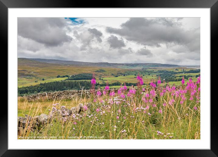 A Shower Arrives at Stable Edge, Teesdale Framed Mounted Print by Richard Laidler