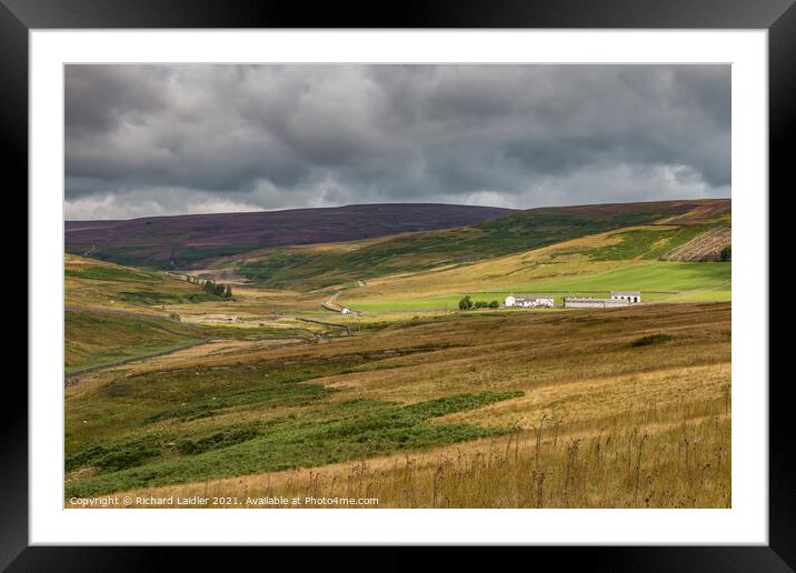 Spotlight on Middle End Farm, Teesdale Framed Mounted Print by Richard Laidler
