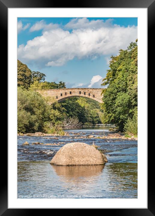 Winston Bridge Teesdale (2) Framed Mounted Print by Richard Laidler