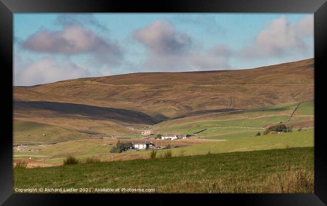 Three Harwood Farms Framed Print by Richard Laidler