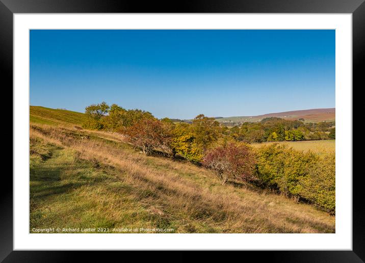 Autumn on the Pennine Way towards Newbiggin, Teesdale Framed Mounted Print by Richard Laidler