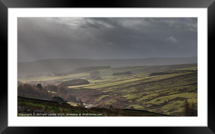 Autumn Bright Interval in the Hudeshope, Teesdale (2)  Framed Mounted Print by Richard Laidler