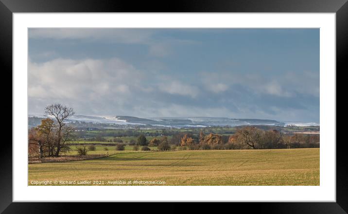 Winter Arrives on The Stang Framed Mounted Print by Richard Laidler