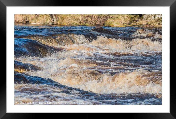 Winter Sun on the River Tees (2)  Framed Mounted Print by Richard Laidler