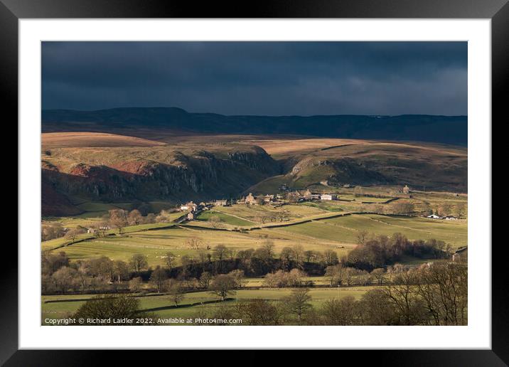 January Drama at Holwick, Teesdale Framed Mounted Print by Richard Laidler