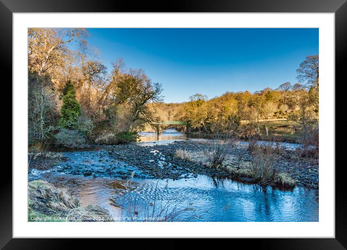 Balder Tees Confluence at Cotherstone, Teesdale (1) Framed Mounted Print by Richard Laidler