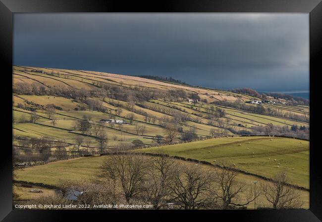 Middle Side from Holwick, Teesdale Framed Print by Richard Laidler