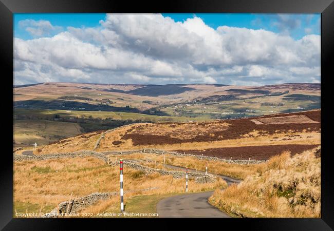 Down from Harker Hill, Teesdale Framed Print by Richard Laidler