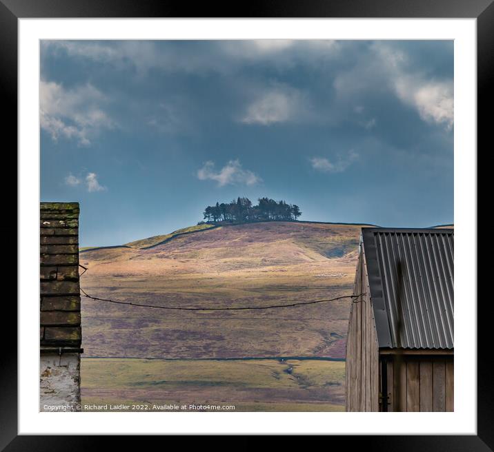 Kirkcarrion Between the Roofs Framed Mounted Print by Richard Laidler