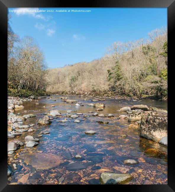 The River Tees at Cotherstone in Spring Framed Print by Richard Laidler