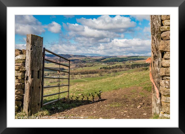 Gateway to Upper Teesdale Framed Mounted Print by Richard Laidler