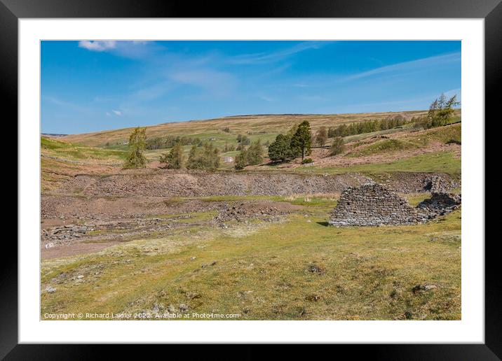 High Skears Lead Mining Remains, Teesdale Framed Mounted Print by Richard Laidler