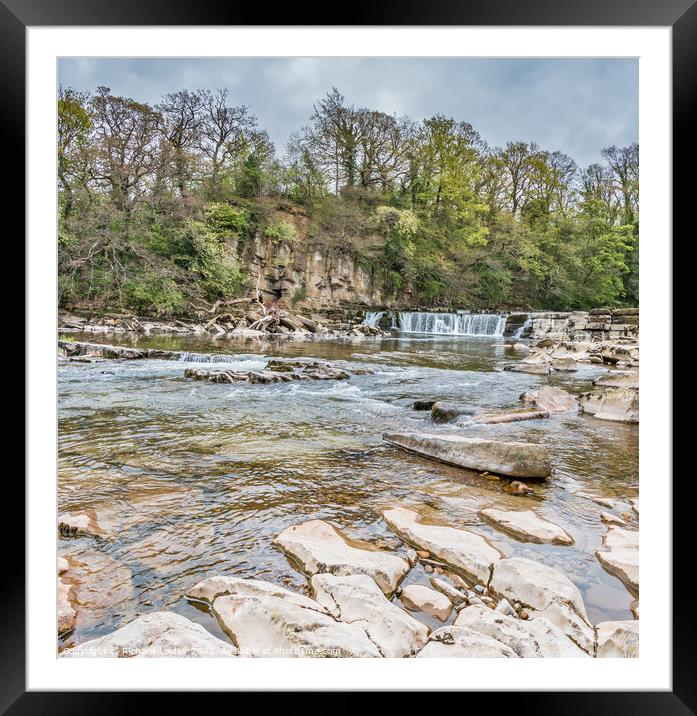Richmond, North Yorkshire Waterfalls  Framed Mounted Print by Richard Laidler