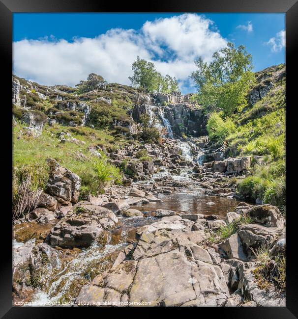 Blea Beck Force Waterfall, Teesdale Framed Print by Richard Laidler
