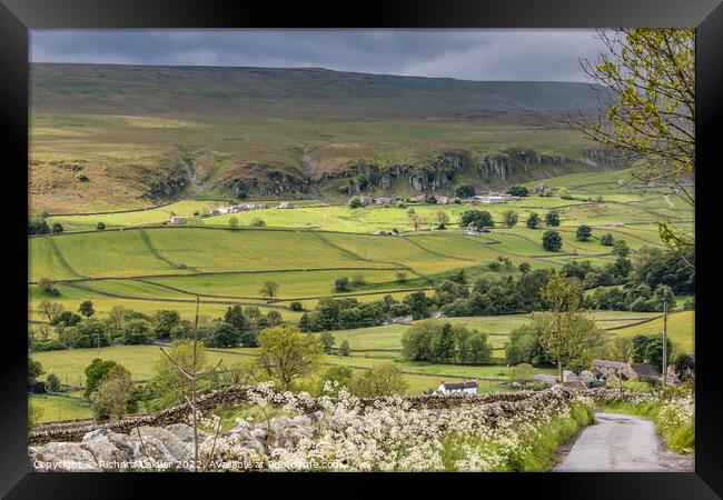 Holwick in the Spotlight from Miry Lane, Teesdale Framed Print by Richard Laidler