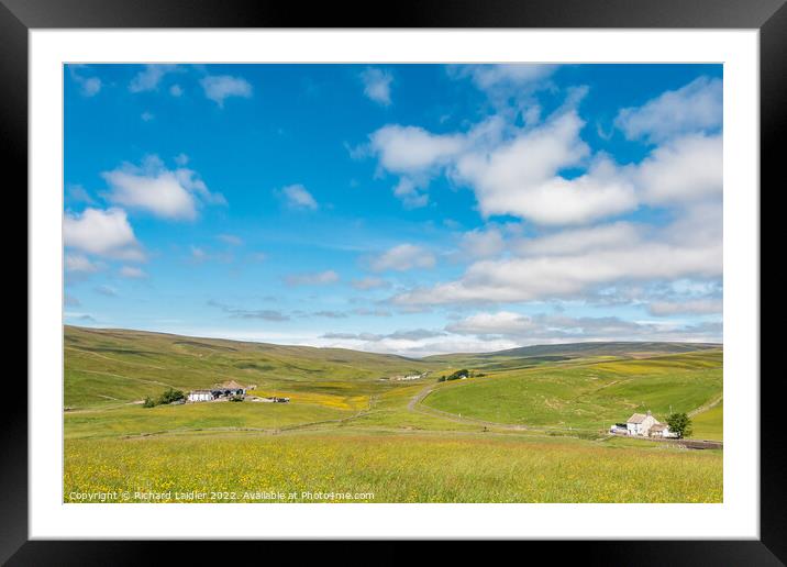 Summer Morning in Harwood, Teesdale Framed Mounted Print by Richard Laidler