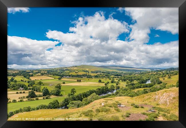 The View from Whistle Crag, Teesdale Framed Print by Richard Laidler
