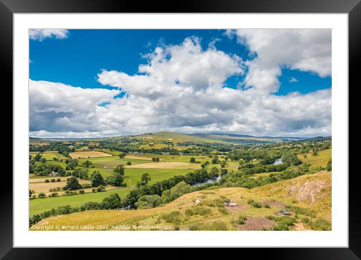 The View from Whistle Crag, Teesdale Framed Mounted Print by Richard Laidler