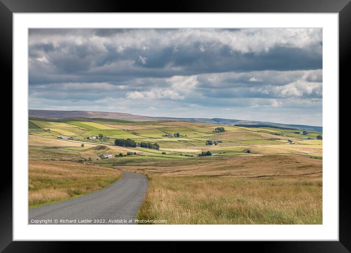 Towards Langdon Beck and Forest in Teesdale Framed Mounted Print by Richard Laidler