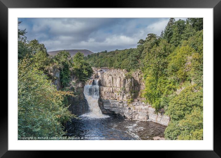 Summer Morning at High Force Waterfall, Teesdale Framed Mounted Print by Richard Laidler