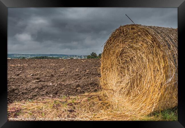 End of Season Bale Framed Print by Richard Laidler