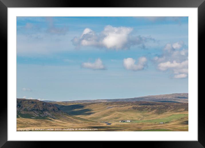 Cronkley Scar and Widdybank Farm, Teesdale Framed Mounted Print by Richard Laidler