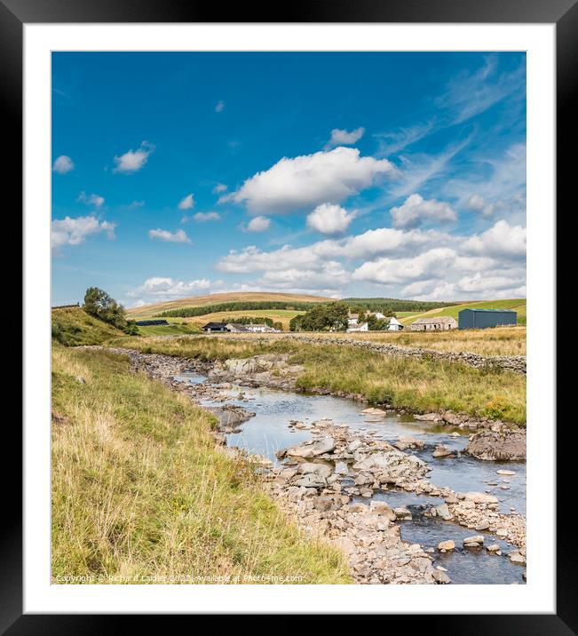 Intake Farm and Hunt Hall, Langdon Beck, Teesdale Framed Mounted Print by Richard Laidler